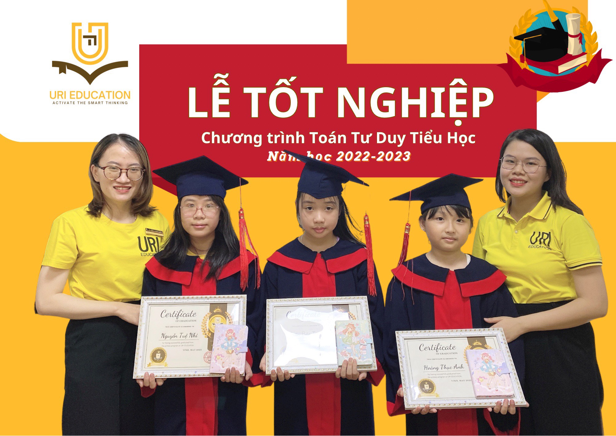 Lễ Tốt Nghiệp Chương Trình Toán Tư Duy Tiểu Học  Năm Học 2022-2033