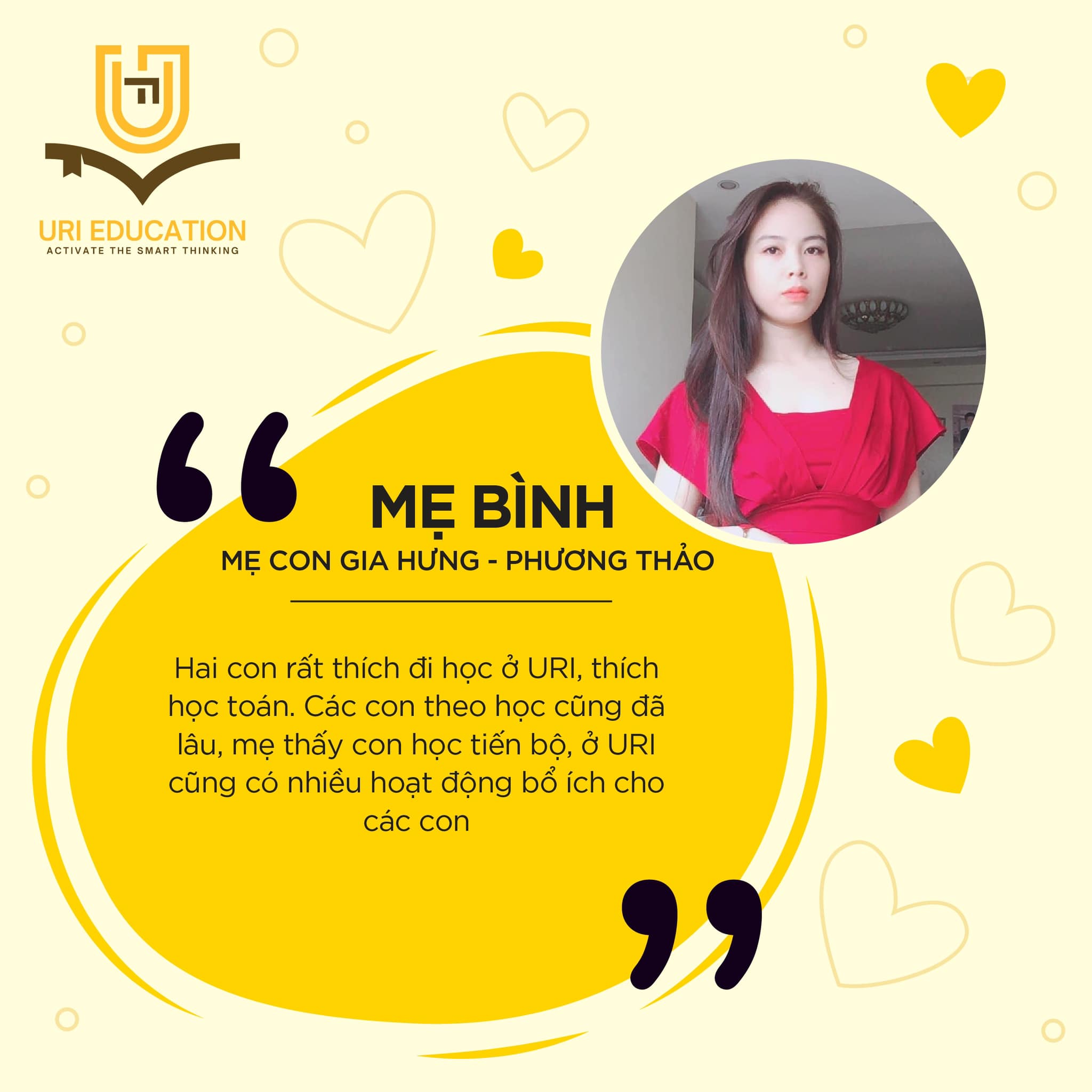 Mẹ bình - mẹ con Gia Hưng - Phương Thảo đánh giá toán học URI